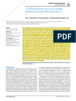 Dynamic Accuracy of GPS Receivers For Use in Health Research: A Novel Method To Assess GPS Accuracy in Real-World Settings