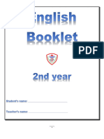 English Booklet 2do Año 2024