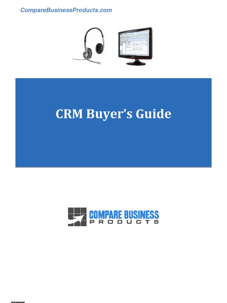 CRM Buyer's Guide | PDF | Customer Relationship Management | Software ...