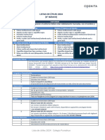 Lista de Utiles 8 Basico 2024