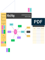 Mindmap Brainstorm Whiteboard in Yellow Grey Adjacent Color Blocks Style