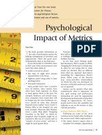 Psychological Impact of Metrics