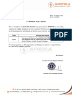 Certificate - Oil Filtration - SM