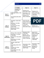 Mock Exam Timetable 2024