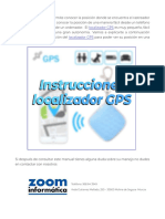 Manual Instrucciones Localizador GPS G0