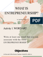 WEEK 1-Entrepreneurship