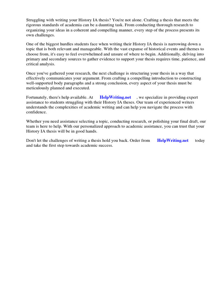 History ia thesis pdf methodology thesis