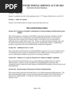 Download Section by Section Review of the 21st Century Postal Service Act P 21 by PostalReportercom SN71314813 doc pdf