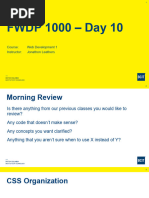 FWDP 1000 Day 10 Slides