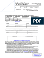 Formulario Credencial