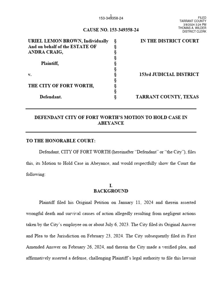 city-of-fort-worth-s-motion-to-hold-case-in-abeyance-pdf-lawsuit