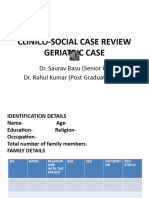 Clinico-Social Case Review Geriatric