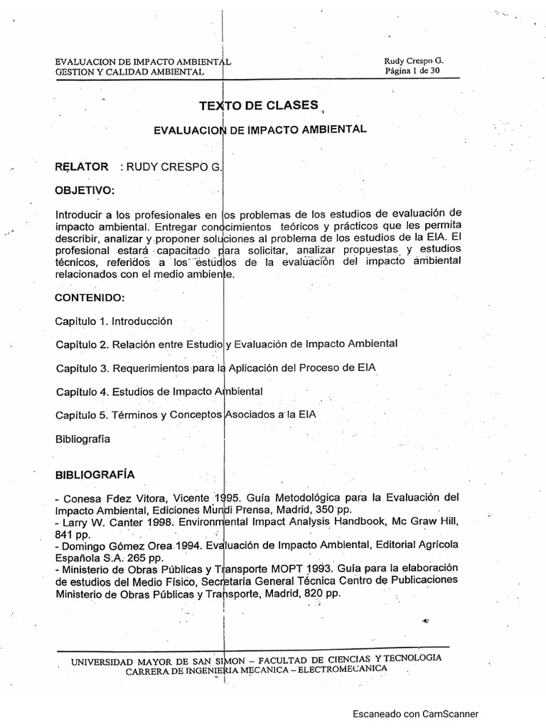 Evaluacion de Impacto Ambiental | PDF