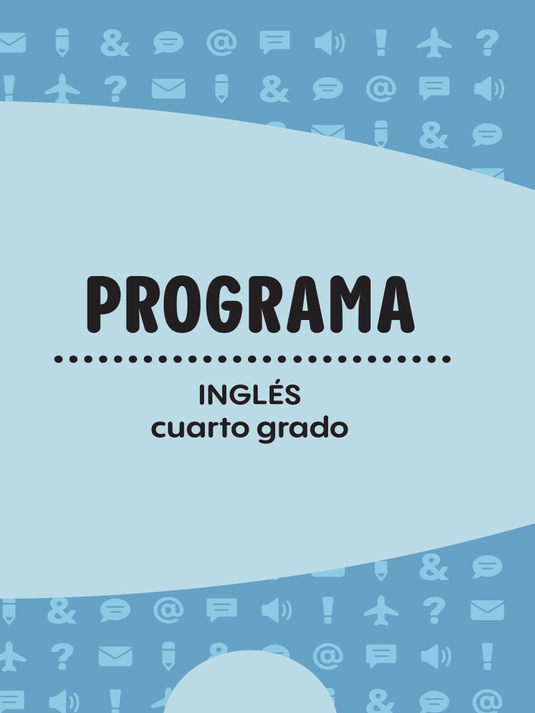 Programa de Inglés para Cuarto Grado | PDF | Plan de estudios | Maestros