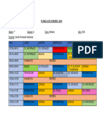 Planilla de Horario