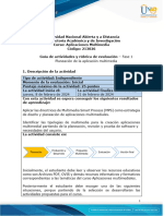 Guía de Actividades y Rúbrica de Evaluación - Unidad 1 - Fase 1 - Planeación de La Aplicación Multimedia