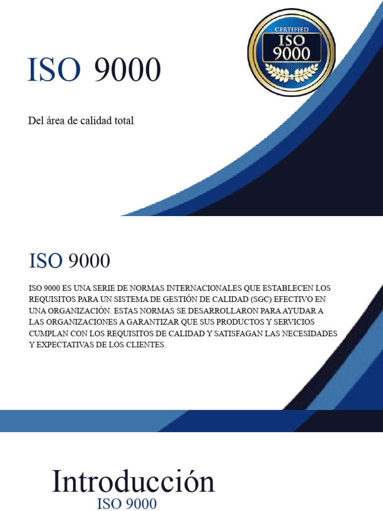 Certificación ISO 9000: Beneficios y Proceso | PDF | Iso 9000 | Sistema ...