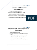 Session 1 - Introduction of Corporate Finance