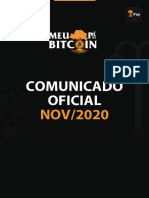 Meu Pé de Bitcoin Comunicado NOV 2020