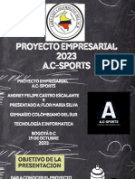 Proyecto Empresarial 2023 A.C-Sports