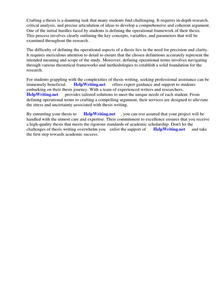 WHAT IS OPERATIONAL DEFINITION IN RESEARCH PDF intelligence overview