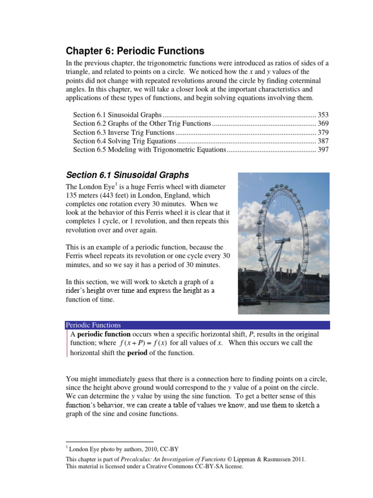 Understanding Periodic Functions In Trigonometry Pdf Trigonometric