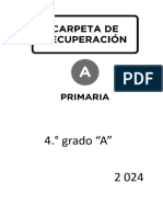 Carpeta de Recuperación 4to Grado 2023