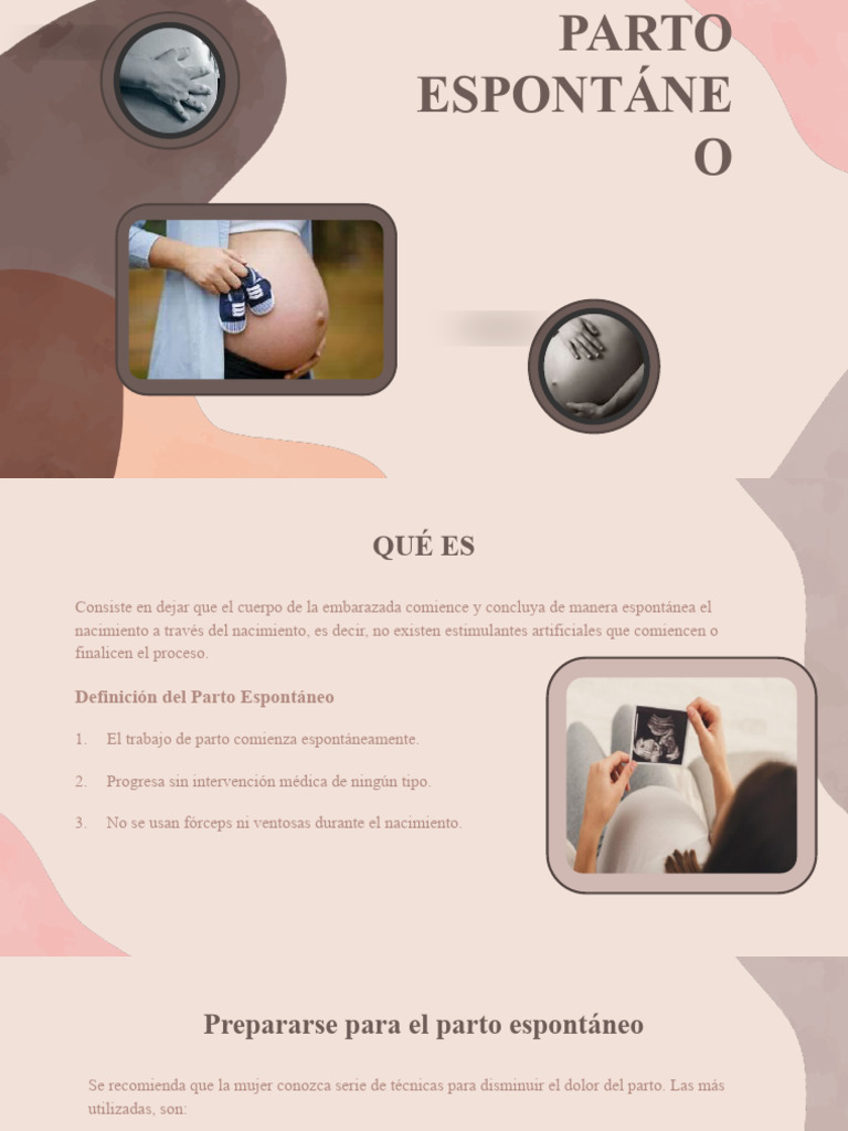 Guía Completa del Parto Espontáneo | PDF | Parto | Especialidades Medicas