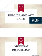 D ACT DISPOSITION of Public Lands Homestead March 8 2024
