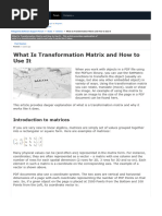 What Is Transformation Matrix and How To Use It