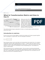 What Is Transformation Matrix and How To Use It