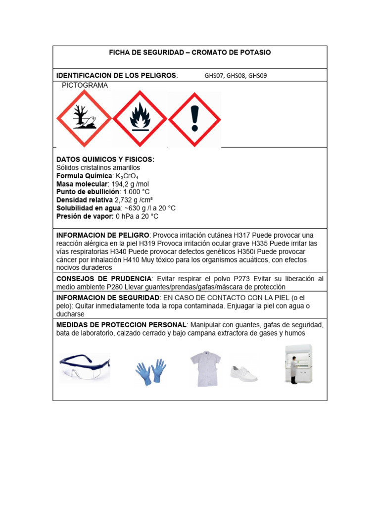 ficha seg cromato de potasio PDF