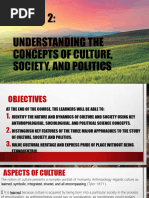 Understanding The Concept of Culture J Society and Politics