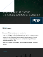 UCSP Biological and Sociocultural Evolution