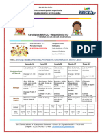 Cardápio Almoço 1 Sem. Março 24 - Cmeis Bartolomeu - Criança Feliz, Professora Maria Miranda, Menino Jesus (Reparado)