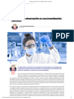 Técnica de La Observación en Una Investigación Científica - UNAH ALDIA