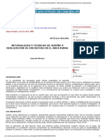 Metodología y Tecnicas de Diseño y Realización de Encuestas en El Area Rural