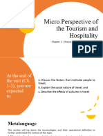 Ch. 1 - Micro Perspective of The Tourism and Hospitality