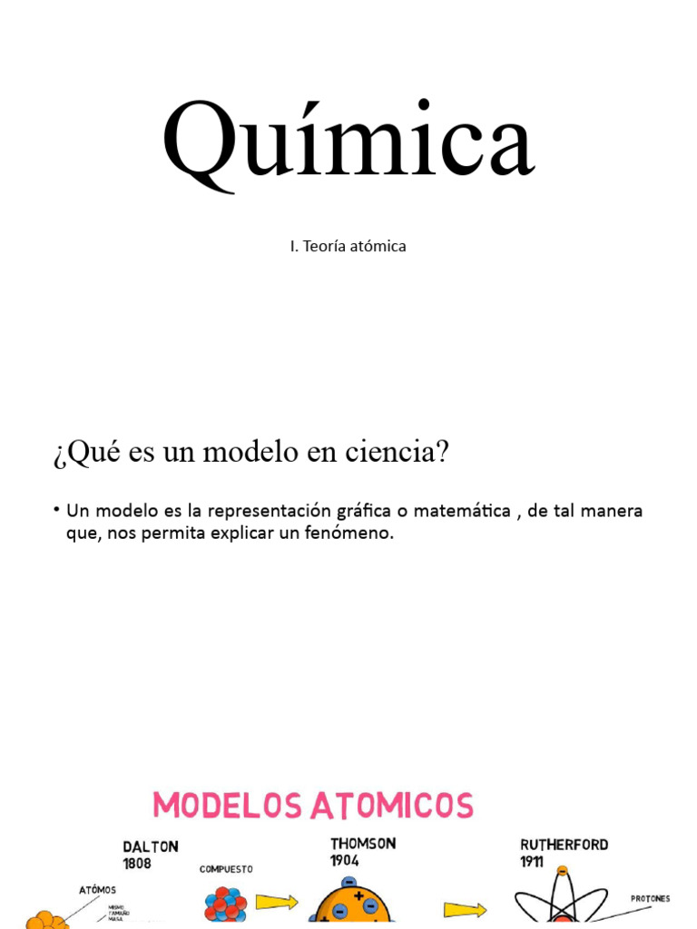 I Teoria Atomica Pdf átomos Núcleo Atómico