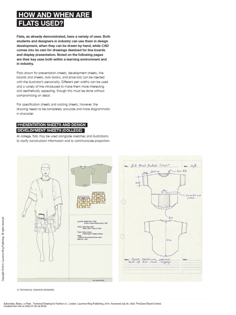 Flats Technical Drawing For Fashion (Part One Technical Fashion