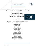 A1.Buñay E, Cáceres K, Chango P, López B, Mean P, Miranda M, Morales M, Morales V, Moreira C, Moremenacho C, Sangaluisa S, Contextos