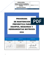 2024 - MPrograma A Implementar en Maquinas, Equipos y Htas Motrices SAGA PROSEMEH