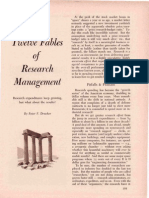 Twelve Fables of Research Management
