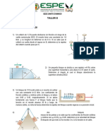 TALLER 8. Trabajo y Energía