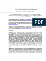 Articulo Cientifico Factores de Riesgo Ambientales y Afectaciones de La Salud. Corregimiento de Caimalito, Pereira, 2016