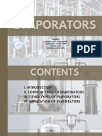 Types of Evaporators