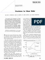 Design Provisions For Shear Walls