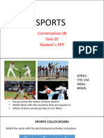 Co1b - Task 05 - Sports - Student S