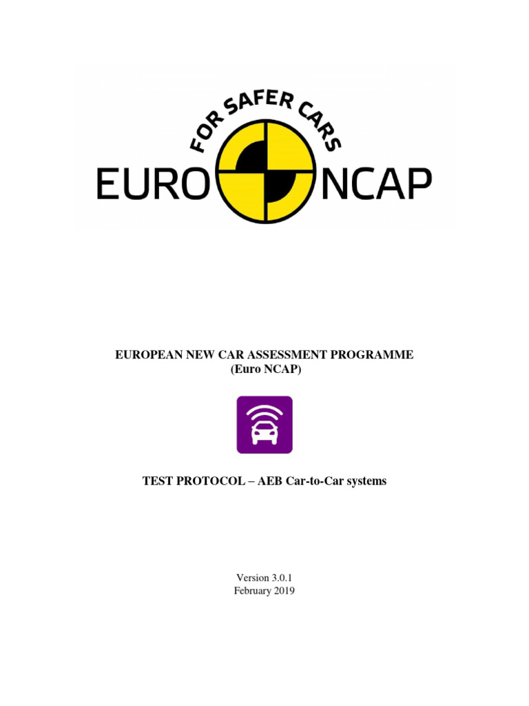 Euro NCAP AEB Car-to-Car Protocol 2023 | PDF | Traffic Collision | Vehicles