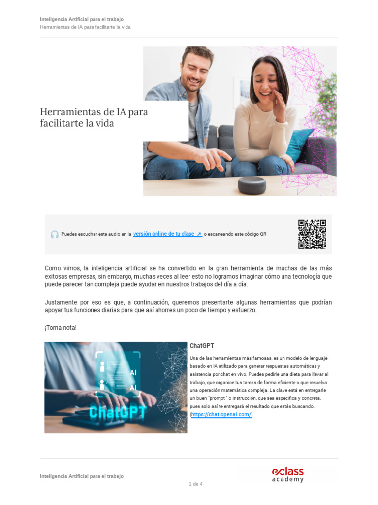 Inteligencia Artificial para El Trabajo Herramientas de IA para ...